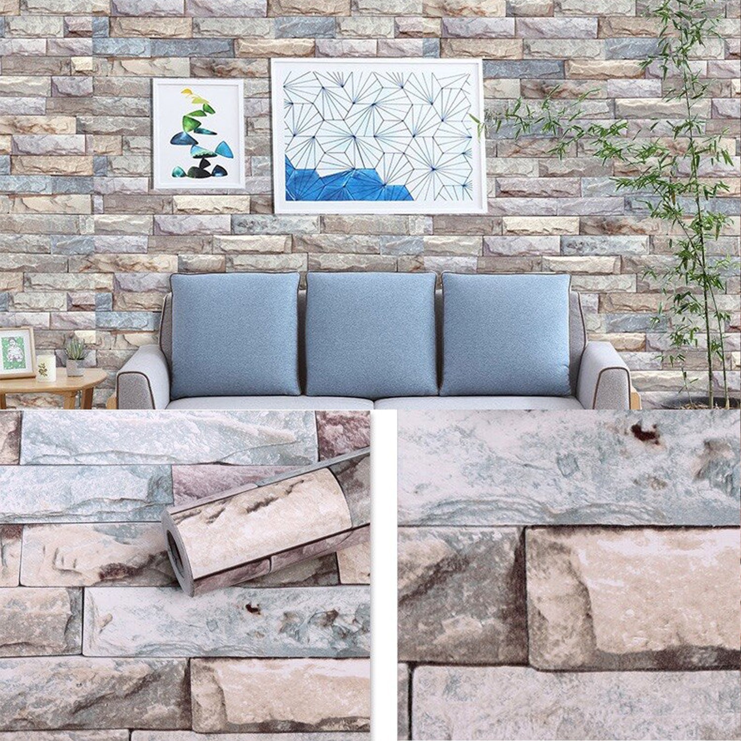 Modern wall decal in a stylish office space Modern wall decal in a stylish office space